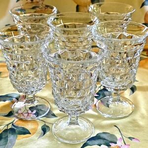 Set Of 6 Fostoria American Low Water Goblet